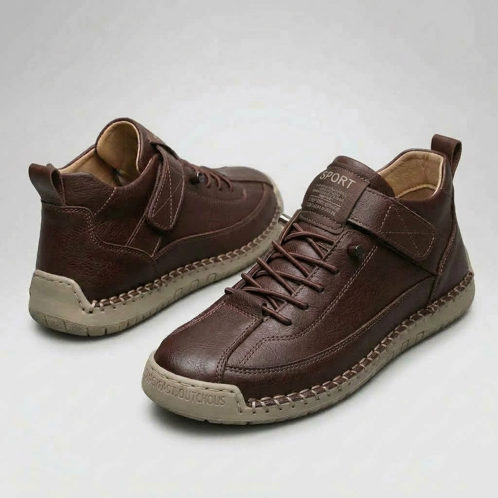 Zapatos ortopédicos de cuero antideslizantes