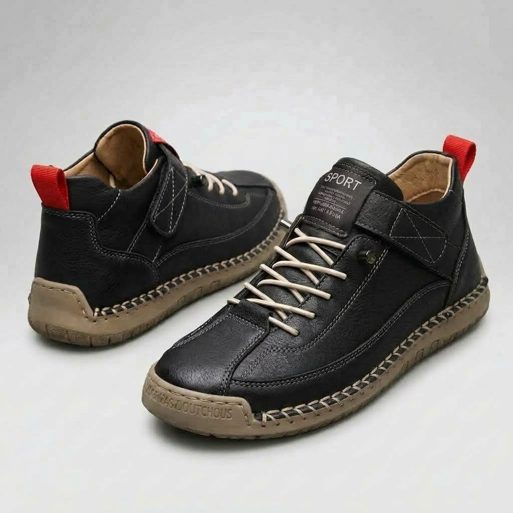 Zapatos ortopédicos de cuero antideslizantes